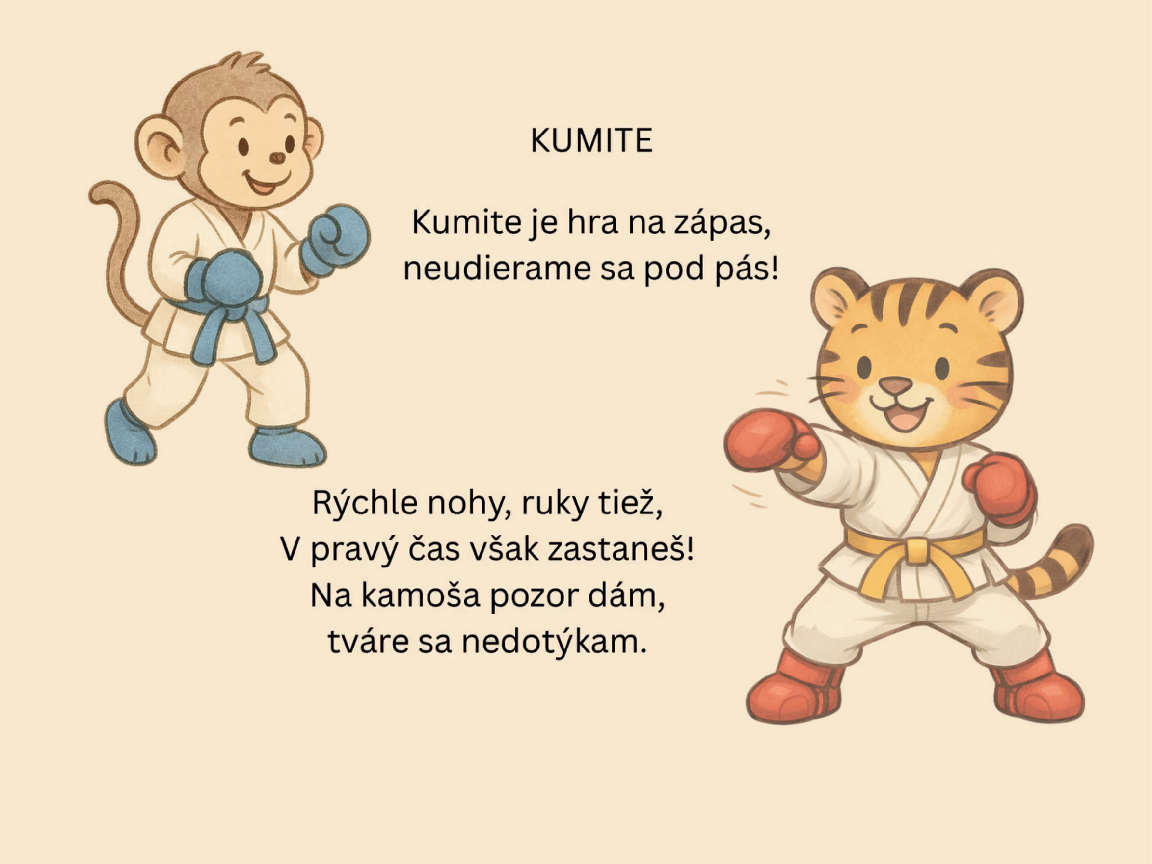 Ukážka strany z knihy — KUMITE a KATA